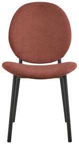 Sedia da pranzo color terracotta Cliff – Actona