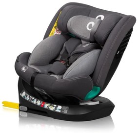 Lionelo - Seggiolino auto con base girevole BASTIAAN ONE i-Size 40-150 cm Grey Stone