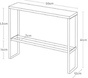 Pantofolaio in metallo in colore bianco e naturale Tower - YAMAZAKI