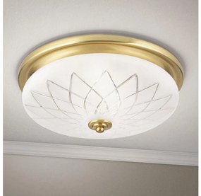 Orion DL 7-791/37 - Plafoniera PORTO 2xE27/40W/230V diametro 37 cm oro