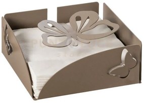 Portatovaglioli farfalloso beige