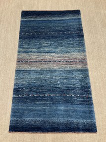 Loribaft Tappeto persiano 90 x 160 Blu (Iran) Annodato A Mano