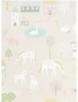 Majvillan Carta da parati My Farm - Soft Pink