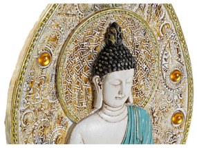 Decorazione da Parete DKD Home Decor Buddha Resina (19.3 x 3.7 x 27.3 cm) (3 pezzi)