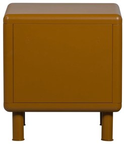 Comodino giallo ocra in metallo Rune – WOOOD