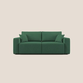 Morfeo divano con seduta estraibile in morbido tessuto impermeabile T02 verde 215 cm