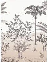 Isidore Leroy Wandbild Jardin des Oiseaux Bois de Rose - Panel C