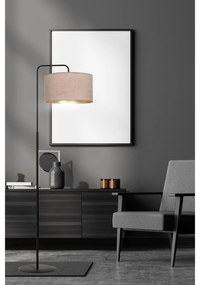 Piantana Contemporaneo Ganesha Acciaio Nero Rosa 1 Luce E27 Ip20