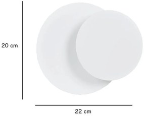 Applique da Parete Circle Bianca Luce Indiretta G9