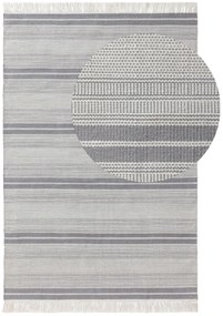 benuta Nest Tappeto per interno ed esterno Siena Grigio 80x150 cm - Tappeto outdoor per balcone, terrazzo e giardino