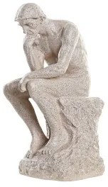 Statua Decorativa DKD Home Decor The Thinker Beige Uomo 12 x 11 x 25 cm