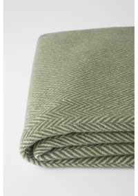 Plaid verde con contenuto di cotone , 140 x 180 cm Skyline - Euromant