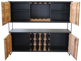 PINUS BLACK - credenza in legno massiccio