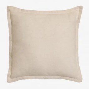Cuscino quadrato in cotone (40x40 cm) Kerpen Beige Crema - Sklum