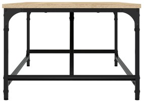 Tavolino da salotto rovere sonoma 100x50x35cm legno multistrato