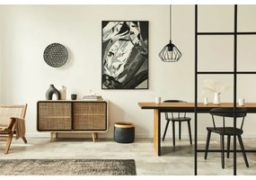 Lampadario a sospensione con filo CEED 1xE27/60W/230V nero