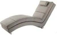 Chaise longue tortora 172x85x62 cm Colorado OresteLuchetta