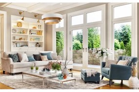 Lampadario su filo TRINITI 1xE27/60W/230V bianco/dorato