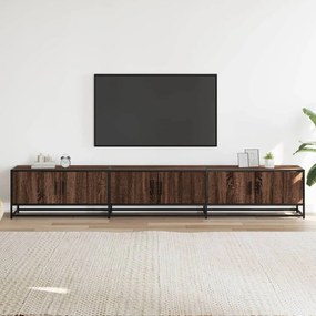 Mobile tv rovere marrone 240x35x41 cm in legno multistrato