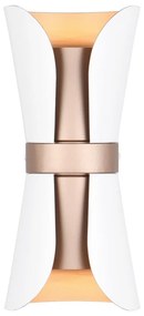 Lampada da parete in colore bianco-bronzo Coat - Trio