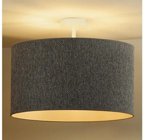 Duolla - Lampadario a plafone ROLLER ECO RECYCLING 1xE27/15W/230V diametro 45 cm grigio