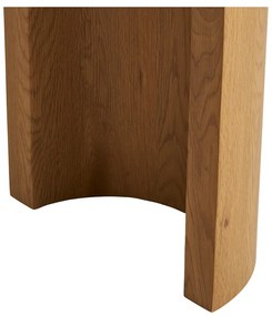 Tavolo consolle di colore naturale con effetto rovere 38x114 cm Bibione – House Nordic