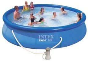 PISCINA EASY SET ROTONDA AUTOPORTANTE C/POMPA FILTRO CM.457X84H. capacitÃE lt.9792 peso kg.22,5 (28158) INTEX
