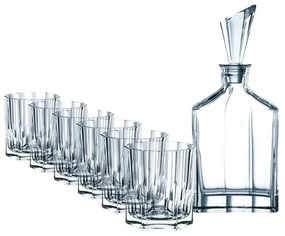 Set di decanter e 6 bicchieri da whisky in vetro cristallo Set da whisky Aspen - Nachtmann