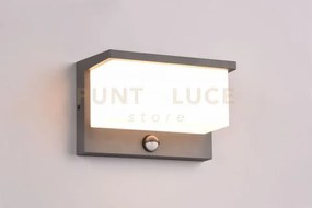 Nestos applique da esterno fusione alluminio antracite a led 13w 13...