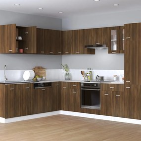 Mobile Pensile Rovere Marrone 60x31x60 Cm Legno Ingegnerizzato /