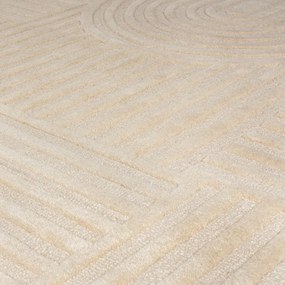 Tappeto in lana beige 200x290 cm Zen Garden - Flair Rugs