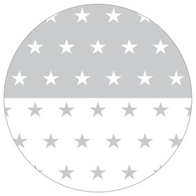 Culla bianca su ruote con baldacchino 60x120 cm Little stars - Roba