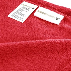 Coperta in microfibra rossa, 160 x 210 cm Mic - DecoKing