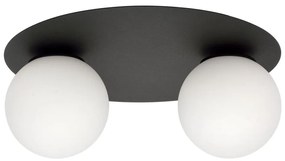 Plafoniera SOLAR 2xE14/10W/230V nero/bianco