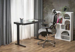 Scrivania B52 con funzione di regolazione in altezza - L120 nero