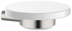 Porta sapone SI 90602 nickel spazzolato 12 cm x 4.2 cm in ceramica