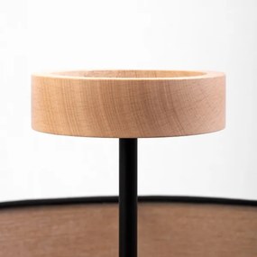 Plafoniera ALBA 3xE27/15W/230V Ø 40 cm nero/marrone