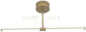 Elia/pl120d o  lampada a soffitto 22w 1510lm sdd 2800 - 5000k oro v...