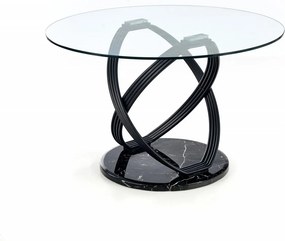 Tavolo in vetro ottico - d122xh77 cm