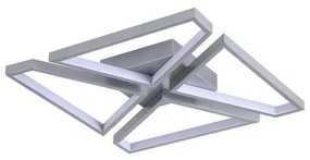 Searchlight 36520SI - Plafoniera LED dimmerabile QUATRO LED/29W/230V 40x40 cm