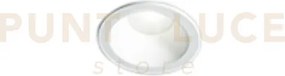 Oasis faretto in alluminio bianco 1 luce attacco gu10 d.9cm ip44