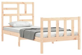 Giroletto con testiera 100x200 cm in legno massello