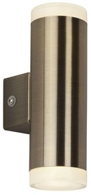 Applique Contemporanea Metro Policarbonato Ottone Trasparente Led 4W 3000K