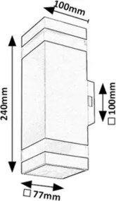 Rabalux 77210 - Applique da esterno URFA LINE LED/16W/230V IP65 antracite