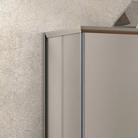 Box doccia 3 lati 90x100x90 doppio scorrevole vetro opaco anticalcare KF1000 - KAMALU