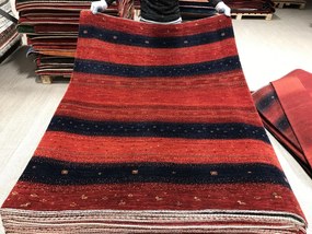 Loribaft Tappeto 170x130 Rosso (Iran) Annodato A Mano