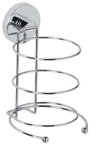 WENKO 20896100 - Supporto per asciugacapelli VACUUM-LOC MILAZZO 12x17 cm cromo lucido