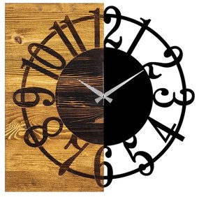 Orologio da parete 58x58 cm 1xAA legno/metallo