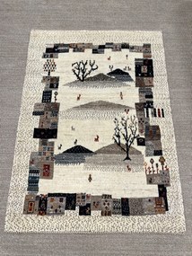 Gashguli Tappeto persiano 110 x 140 Beige (Iran) Annodato A Mano