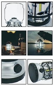 Lampada da campeggio portatile a LED dimmerabile 3xLED/3W/3xAA IPX4 oro